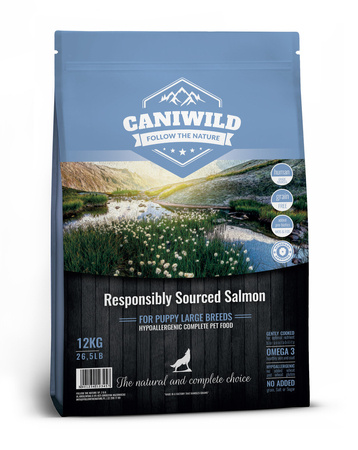 Caniwild Grain-Free Puppy Large Responsibly Sourced™ Salmon 2kg, hipoalergiczna z łososiem jakości Human-Grade